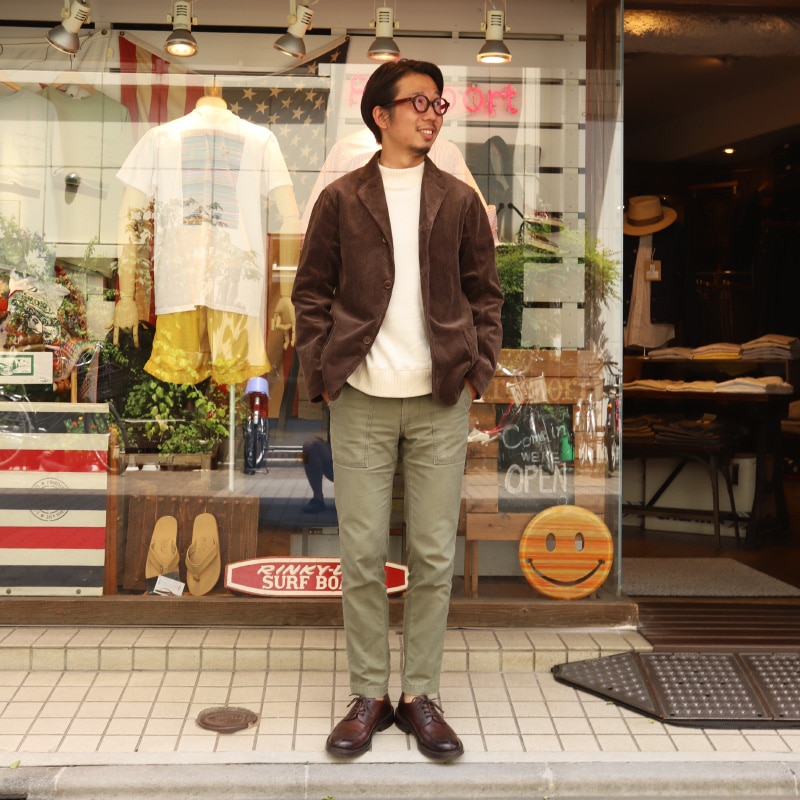 WORKERS Lounge Jacket Dark Brown Corduroy/ワーカーズ ラウンジ